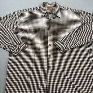 CARAVAN LONG SLEEVE BUTTON UP GEOMETRIC PRINT  MENS LARGE WESTERN